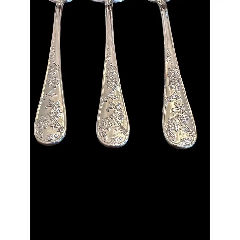 Vintage Reed and Barton Queen's Garden 3 Serving Pieces (W)